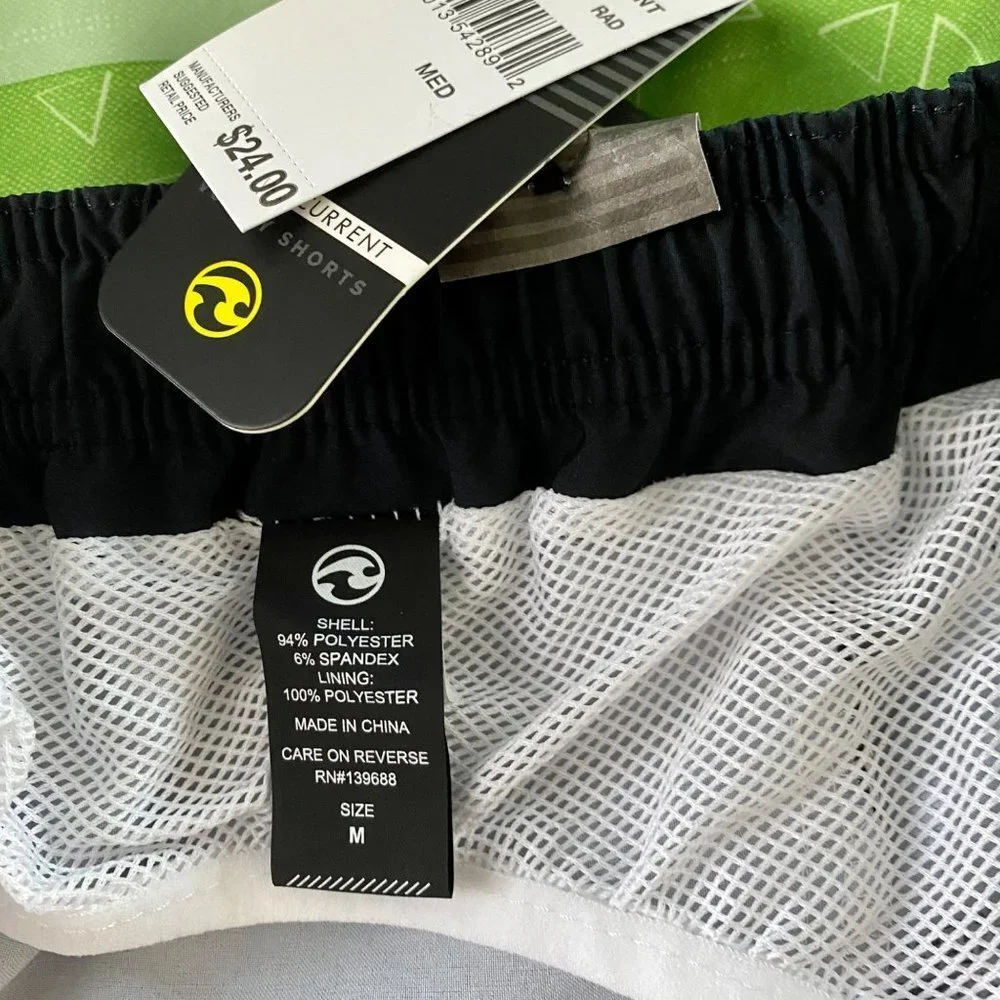 Ocean Current Volley Shorts Swim Trucks Blue Green Men's Medium NEW NWT